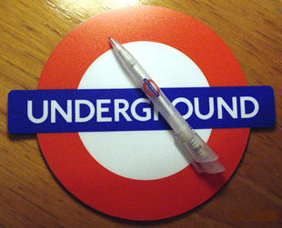 Underground mouse-mat and pen
